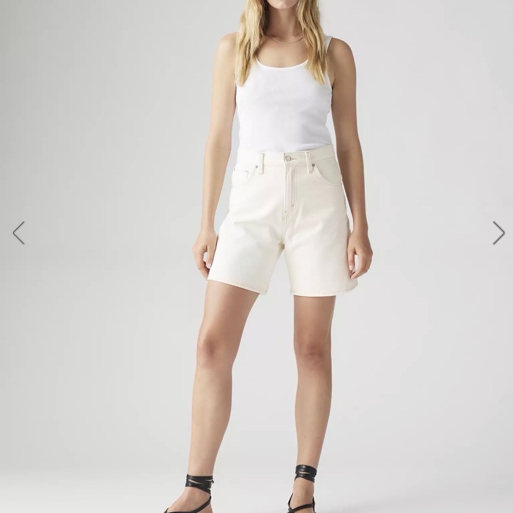 Levi's Women's White Jean Shorts